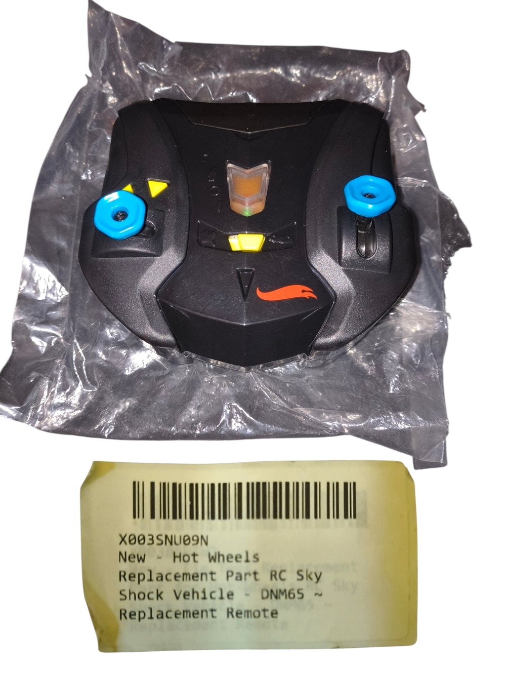 Black RC Replacement Remote with Blue Joysticks